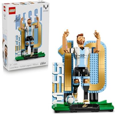 Lego Editions Lionel Messi – Leggenda del Calcio Giocattolo Kit Modellismo con Action Figure 3D da Esposizione Decorazione Cameretta Regalo per Bambini e Bambine da 12 Anni e Fan Adulti Lego Editions Lionel Messi – Leggenda del Calcio Giocattolo Kit Modellismo con Action Figure 3D da Esposizione Decorazione Cameretta Regalo per Bambini e Bambine da 12 Anni e Fan Adulti