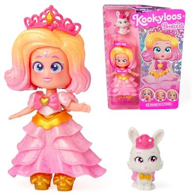 KOOKYLOOS Serie Princess,Dream Wonderland-Bambola da collezione della serie Princess.Contiene bambola, set di vestiti e scarpe a tema principessa, accessorio e animale domestico. 1 bambola, 3 volti KOOKYLOOS Serie Princess,Dream Wonderland-Bambola da collezione della serie Princess.Contiene bambola, set di vestiti e scarpe a tema principessa, accessorio e animale domestico. 1 bambola, 3 volti