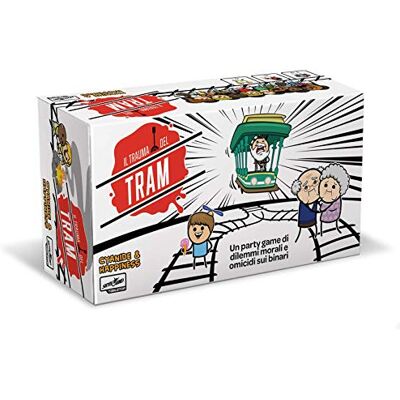 Lucky Duck Games Il Trauma del Tram Gioco da Tavolo, Divertente Party Game con Carte da Gioco, 3-13 Giocatori, 16+ Anni, 15 min, Edizione in Italiano Lucky Duck Games Il Trauma del Tram Gioco da Tavolo, Divertente Party Game con Carte da Gioco, 3-13 Giocatori, 16+ Anni, 15 min, Edizione in Italiano