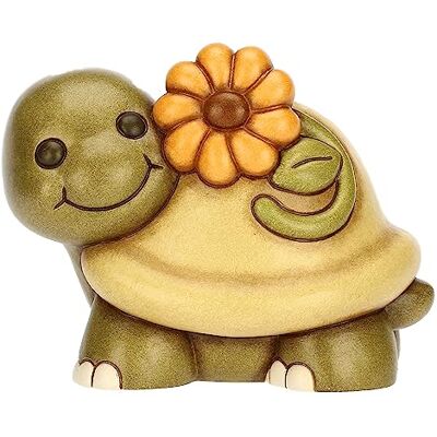 THUN , Tartaruga Betta con Calendula in Ceramica Decorata a Mano, Versione Grande, 14x10.2x12 cm h THUN , Tartaruga Betta con Calendula in Ceramica Decorata a Mano, Versione Grande, 14x10.2x12 cm h