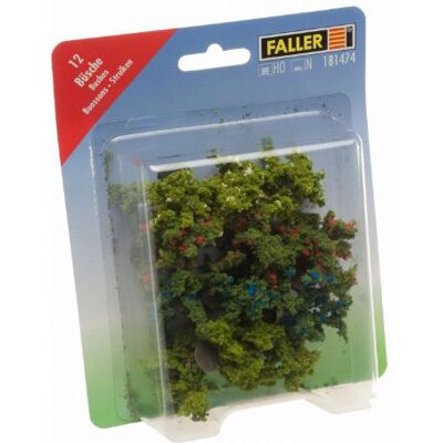 FALLER Cespugli per modellismo Ferroviario, ca. 4 cm, 12 pz., Colori Assortiti FALLER Cespugli per modellismo Ferroviario, ca. 4 cm, 12 pz., Colori Assortiti