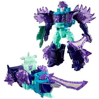 Transformers CYBERWORLD, Ultimate Cyber Changers Energon Surge, Scourge, Action Figure Conversione Veloce nella modalità Nave Pirata Giocattoli di Robot per Bambini e Bambine dai 6 Anni in su Transformers CYBERWORLD, Ultimate Cyber Changers Energon Surge, Scourge, Action Figure Conversione Veloce nella modalità Nave Pirata Giocattoli di Robot per Bambini e Bambine dai 6 Anni in su