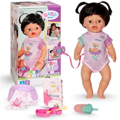BABY born Amy Bambola con 7 funzioni per bambini a partire da 1 anno, funziona senza batteria, bambola da 36 cm BABY born Amy Bambola con 7 funzioni per bambini a partire da 1 anno, funziona senza batteria, bambola da 36 cm