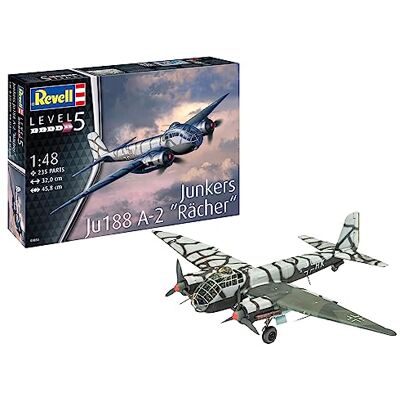 Revell 03855 Junkers Ju188 A-1 Kit fedele per esperti, non verniciato Revell 03855 Junkers Ju188 A-1 Kit fedele per esperti, non verniciato