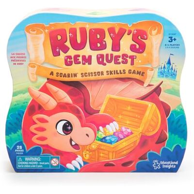Educational Insights Learning Resources La ricerca del gioiello di Ruby Gioco di abilità per la ricerca, Giocattoli per bambini e bambine di 3 anni, Introduzione all'uso delle forbici, Giochi educativi Educational Insights Learning Resources La ricerca del gioiello di Ruby Gioco di abilità per la ricerca, Giocattoli per bambini e bambine di 3 anni, Introduzione all'uso delle forbici, Giochi educativi