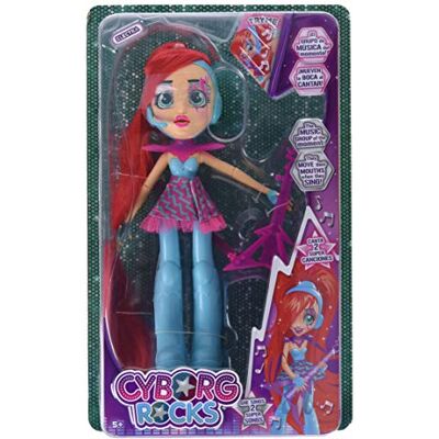 IMC Toys Cyborg Rocks Electra Bambola 28 cm, multicolore, , IMC Toys Cyborg Rocks Electra Bambola 28 cm, multicolore, ,