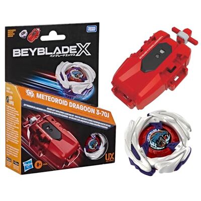 Hasbro Beyblade X, Lanciatore a Corda con Rotazione a Sinistra con bey di Attacco di Takara Tomy con Rotazione a Sinistra, trottole da Battaglia Giocattolo, dagli 8 Anni in su Hasbro Beyblade X, Lanciatore a Corda con Rotazione a Sinistra con bey di Attacco di Takara Tomy con Rotazione a Sinistra, trottole da Battaglia Giocattolo, dagli 8 Anni in su
