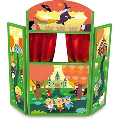 Vilac Racconta Le tue Storie Teatro delle Marionette, Legno Vilac Racconta Le tue Storie Teatro delle Marionette, Legno