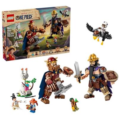 Lego ONE PIECE Dori Contro Brogi – Giganti di Little Garden Giocattolo Interattivo con 2 Action Figure e 5 Minifigure Regalo per Bambini, Bambine e Fan da 9 Anni in su Lego ONE PIECE Dori Contro Brogi – Giganti di Little Garden Giocattolo Interattivo con 2 Action Figure e 5 Minifigure Regalo per Bambini, Bambine e Fan da 9 Anni in su