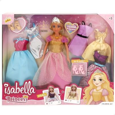 COLORBABY Isabella Bambola Principessa, 30 cm, Include 5 Abiti, Tacchi, Articolata, Criniera per lo styling, Giocattoli per ragazze 3 anni, Giochi di Vestire le bambole () COLORBABY Isabella Bambola Principessa, 30 cm, Include 5 Abiti, Tacchi, Articolata, Criniera per lo styling, Giocattoli per ragazze 3 anni, Giochi di Vestire le bambole ()