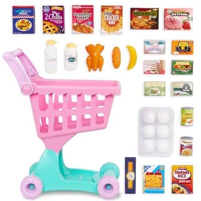 Battat Carrello della spesa Carrello della spesa e cibo giocattolo Giocattolo da cucina per bambini e ragazzi Gioco di finzione 2 anni + Battat Carrello della spesa Carrello della spesa e cibo giocattolo Giocattolo da cucina per bambini e ragazzi Gioco di finzione 2 anni +