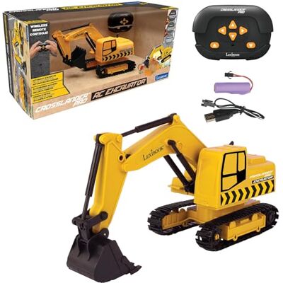 Lexibook , Escavatore Crosslander® PRO RC, retroescavatore telecomandato, Pala Automatica, Tappeto da Gioco, stampi per la Sabbia, 2 Camion e Un Ponte di Cartone Inclusi, Ricaricabile, Lexibook , Escavatore Crosslander® PRO RC, retroescavatore telecomandato, Pala Automatica, Tappeto da Gioco, stampi per la Sabbia, 2 Camion e Un Ponte di Cartone Inclusi, Ricaricabile,
