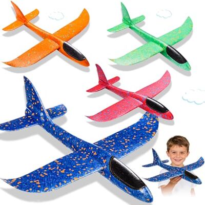 ShadowRealmTech 37CM 4 Pezzi Aereo Giocattolo Polistirolo per Bambini ShadowRealmTech 37CM 4 Pezzi Aereo Giocattolo Polistirolo per Bambini