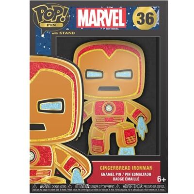 Funko Loungefly POP! Large Enamel Pin MARVEL: GINGERBREAD Iron Man IRON MAN Marvel Comics Fumetti Marvel Spille Smaltate Spilla da Collezione Carina per gli Zaini & Borse Idea Regalo Funko Loungefly POP! Large Enamel Pin MARVEL: GINGERBREAD Iron Man IRON MAN Marvel Comics Fumetti Marvel Spille Smaltate Spilla da Collezione Carina per gli Zaini & Borse Idea Regalo