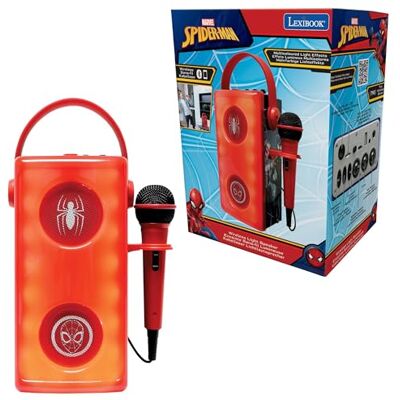 Lexibook , Marvel Spider-Man, Altoparlante Bluetooth® Wireless Luminoso con Microfono, Effetti di Luce Multicolori, Slot per Scheda SD/TF, Batteria Ricaricabile, Rosso, Lexibook , Marvel Spider-Man, Altoparlante Bluetooth® Wireless Luminoso con Microfono, Effetti di Luce Multicolori, Slot per Scheda SD/TF, Batteria Ricaricabile, Rosso,