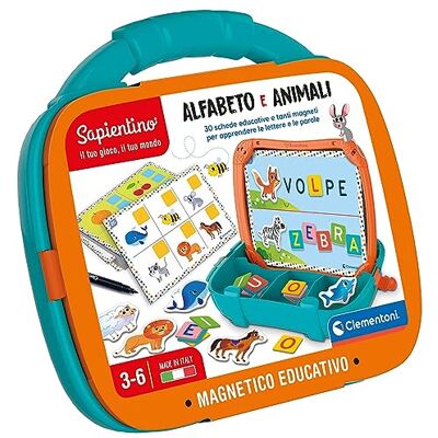 Clementoni Sapientino Valigetta Magnetica Alfabeto e Animali, Gioco Educativo per Bambini 3-6 Anni, con Lavagna e 30 Schede per Apprendere Lettere e Parole, Made in Italy, Lingua Italiana, Clementoni Sapientino Valigetta Magnetica Alfabeto e Animali, Gioco Educativo per Bambini 3-6 Anni, con Lavagna e 30 Schede per Apprendere Lettere e Parole, Made in Italy, Lingua Italiana,