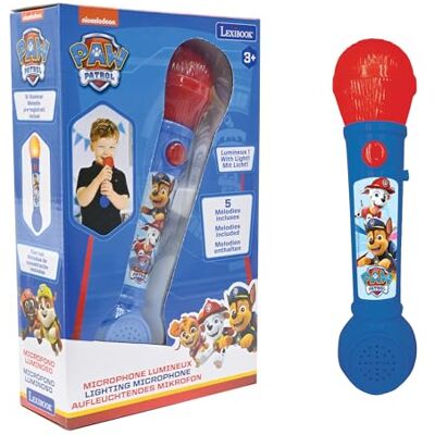 Lexibook Paw Patrol Microfono Luminoso per Bambini, Giocattolo Musicale, Altoparlante Integrato, efetti Luminosi, Melodie Pre-registrati Incluse, Blu/Rosso, Lexibook Paw Patrol Microfono Luminoso per Bambini, Giocattolo Musicale, Altoparlante Integrato, efetti Luminosi, Melodie Pre-registrati Incluse, Blu/Rosso,