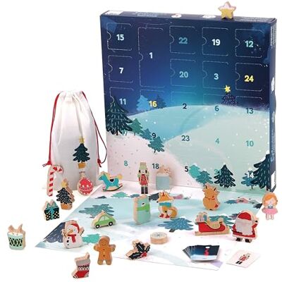 Vilac Calendario dell'Avvento Tocco e Trova Giocattolo prima età 1 scatola calendario dell'Avvento in legno e cartone Giochi di veglia per bambini in legno Giocattolo per bambini dai 2 anni Vilac Calendario dell'Avvento Tocco e Trova Giocattolo prima età 1 scatola calendario dell'Avvento in legno e cartone Giochi di veglia per bambini in legno Giocattolo per bambini dai 2 anni