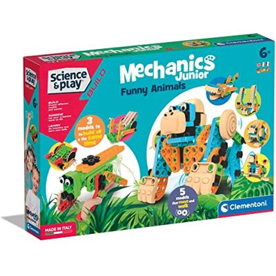 Clementoni Science&Play Build-Mechanics Junior Compendium Costruzioni per Bambini, Animali da Costruire, Gioco Scientifico 6 Anni-Made in Italy, Esclusiva Amazon, Clementoni Science&Play Build-Mechanics Junior Compendium Costruzioni per Bambini, Animali da Costruire, Gioco Scientifico 6 Anni-Made in Italy, Esclusiva Amazon,