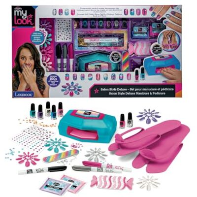 Lexibook , Salon Style Deluxe – Set per Manicure e Pedicure, Rosa Blu, Lexibook , Salon Style Deluxe – Set per Manicure e Pedicure, Rosa Blu,