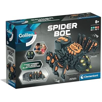 Clementoni Galileo Robotic Spider Bot Robot giocattolo a forma di ragno, per bambini dagli 8 anni in su, con assemblaggio per la pazienza e il pensiero logico Clementoni Galileo Robotic Spider Bot Robot giocattolo a forma di ragno, per bambini dagli 8 anni in su, con assemblaggio per la pazienza e il pensiero logico