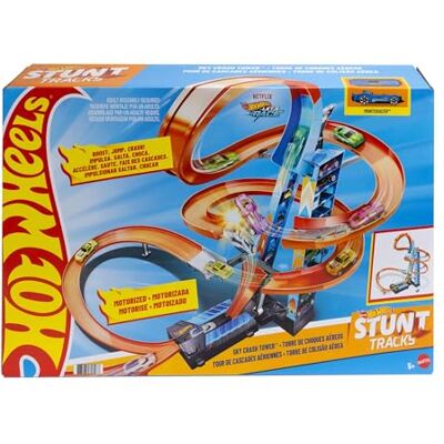 Hot Wheels Torre Scontri Estremi, Pista Alta 83cm con Booster Motorizzato e Macchinina, Giocattolo per Bambini 5+ Anni, , Imballaggio Sostenibile Hot Wheels Torre Scontri Estremi, Pista Alta 83cm con Booster Motorizzato e Macchinina, Giocattolo per Bambini 5+ Anni, , Imballaggio Sostenibile