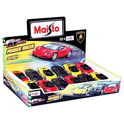 Maisto FRESH METAL LAMBORGHINI POWER RACER Pull Back Motor Powered Race Car Modellino da collezione in pressofusione incredibilmente dettagliato Maisto FRESH METAL LAMBORGHINI POWER RACER Pull Back Motor Powered Race Car Modellino da collezione in pressofusione incredibilmente dettagliato