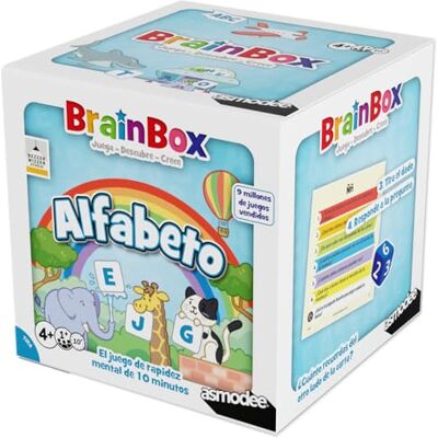 Asmodee BrainBox Alfabeto, gioco da tavolo educativo di memoria e osservazione per bambini, apprendimento di lettere e lettura, a partire dai 4 anni, da 1 o più giocatori, 10 minuti, spagnolo Asmodee BrainBox Alfabeto, gioco da tavolo educativo di memoria e osservazione per bambini, apprendimento di lettere e lettura, a partire dai 4 anni, da 1 o più giocatori, 10 minuti, spagnolo