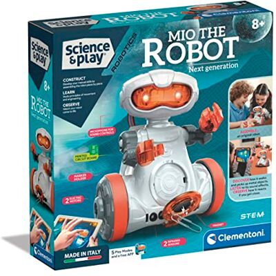 Clementoni Science & Play Mio Robot: Robot di apprendimento STEM interattivo con app, prevenzione degli ostacoli e funzione di disegno (8+ anni) Clementoni Science & Play Mio Robot: Robot di apprendimento STEM interattivo con app, prevenzione degli ostacoli e funzione di disegno (8+ anni)