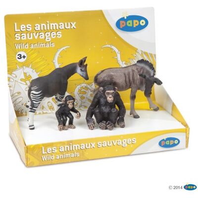 Papo Fauna Selvatica -Display Box Animali Selvatici Ass 1 (4 Fig.)- -Adatto a Bambini e Bambine A Partire dai 3 Anni di età Papo Fauna Selvatica -Display Box Animali Selvatici Ass 1 (4 Fig.)- -Adatto a Bambini e Bambine A Partire dai 3 Anni di età
