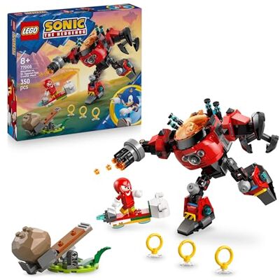 Lego Sonic the Hedgehog Knuckles vs. Dr. Eggman Egg Crusher Mech Toy Building Set incl. 2 Minifigures, Rings & Chaos Emeralds Video Gaming Gift for 8+ Year Old Boys & Girls Lego Sonic the Hedgehog Knuckles vs. Dr. Eggman Egg Crusher Mech Toy Building Set incl. 2 Minifigures, Rings & Chaos Emeralds Video Gaming Gift for 8+ Year Old Boys & Girls
