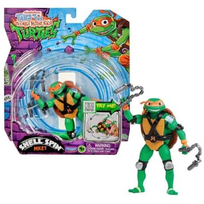 Playmates TURTLES Michelangelo Tartarughe Ninja 12 cm, Action Figure Collezionabile, Personaggio Articolato E Accessoriato Con Movimento Rotatorio Del Guscio, Dai 4 Anni Playmates TURTLES Michelangelo Tartarughe Ninja 12 cm, Action Figure Collezionabile, Personaggio Articolato E Accessoriato Con Movimento Rotatorio Del Guscio, Dai 4 Anni