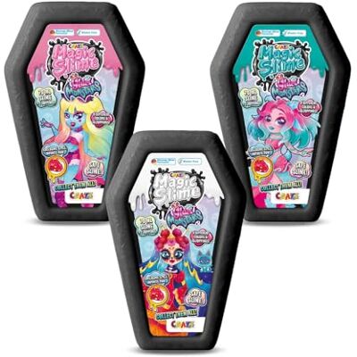 CRAZE MAGIC SLIME Glam Monstars Monz 3 Pack – Kit Slime per Bambini con 6 Toppings e 3 Personaggi Collezionabili – Slime Fluffy Creativo, Giocattolo Regalo Divertente CRAZE MAGIC SLIME Glam Monstars Monz 3 Pack – Kit Slime per Bambini con 6 Toppings e 3 Personaggi Collezionabili – Slime Fluffy Creativo, Giocattolo Regalo Divertente