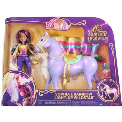 Unicorn Academy , Sophia & Interactive Rainbow Light-up Wildstar Unicorn, Giocattolo con luci, Suoni e Musica, Bambole e unicorni Giocattolo per Bambine dai 4 Anni in su Unicorn Academy , Sophia & Interactive Rainbow Light-up Wildstar Unicorn, Giocattolo con luci, Suoni e Musica, Bambole e unicorni Giocattolo per Bambine dai 4 Anni in su