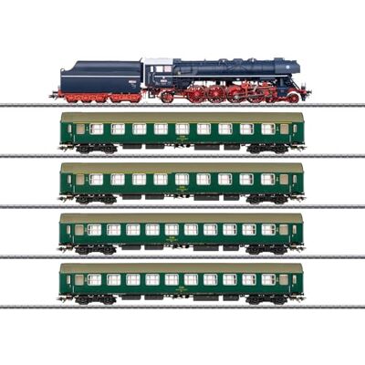 Märklin H0 Treno museo (Locomotiva a Vapore Albatros con Quattro vetture) mfx+ decodificatore Digitale Suono, Luce e Fumo Struttura in Metallo filigranato Epoche VI Märklin H0 Treno museo (Locomotiva a Vapore Albatros con Quattro vetture) mfx+ decodificatore Digitale Suono, Luce e Fumo Struttura in Metallo filigranato Epoche VI