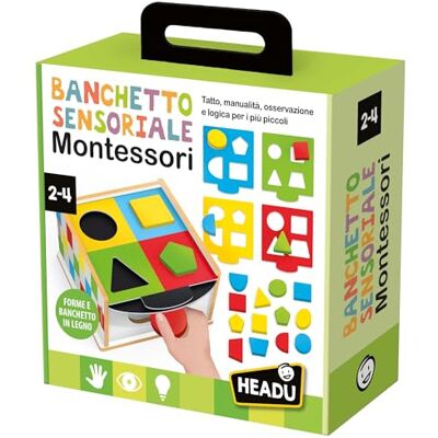 Headu Banchetto Sensoriale Montessori Tanti Giochi di Osservazione e Manualità per i più Piccoli Gioco Educativo per Bambini 2-4 Anni Made in Italy Headu Banchetto Sensoriale Montessori Tanti Giochi di Osservazione e Manualità per i più Piccoli Gioco Educativo per Bambini 2-4 Anni Made in Italy