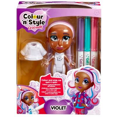Goliath . Colour'N'Style Friends Violet. Crea un look all'infinito! Bambola A Personalizzare. Tempo libero creativo. A partire da 3 anni. Goliath . Colour'N'Style Friends Violet. Crea un look all'infinito! Bambola A Personalizzare. Tempo libero creativo. A partire da 3 anni.