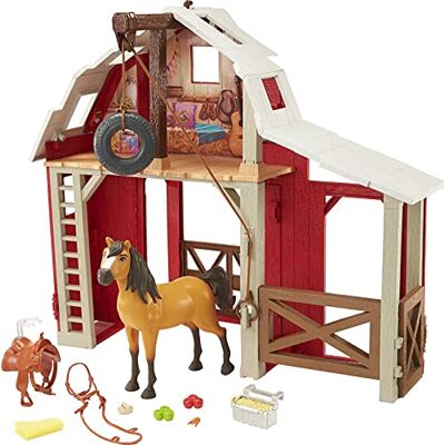 Mattel Giochi Stalla Sirit Sirit con Cavallo di Giocattolo Oro - Set Stalla Mattel Giochi Stalla Sirit Sirit con Cavallo di Giocattolo Oro - Set Stalla
