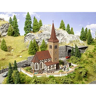 NOCH Chiesa ST Georg con Micro Paesaggio campanelli Sound Modellare NOCH Chiesa ST Georg con Micro Paesaggio campanelli Sound Modellare