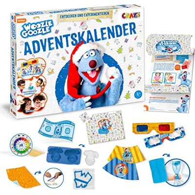 CRAZE Calendario Avvento, WOOZLE GOOZLE, Esperimenti per Bambini 8+ con Figure Giocattoli Calendario di Natale Regali per Ragazze e Ragazzi CRAZE Calendario Avvento, WOOZLE GOOZLE, Esperimenti per Bambini 8+ con Figure Giocattoli Calendario di Natale Regali per Ragazze e Ragazzi