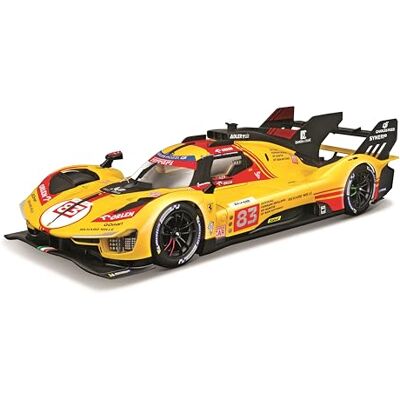 Burago B FERRARI RACING 499P LE MANS HYPERCAR (2024) AF CORSE #83 Custodia rigida deluxe Scala 1:18 Modello di auto da corsa da collezione incredibilmente dettagliato Burago B FERRARI RACING 499P LE MANS HYPERCAR (2024) AF CORSE #83 Custodia rigida deluxe Scala 1:18 Modello di auto da corsa da collezione incredibilmente dettagliato
