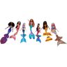 Mattel Disney La Sirenetta Set Ariel e le sue Sorelle, include 7 bambole sirena, ciascuna con acconciatura particolare e stampa unica sul top e sullacoda, giocattolo per bambini, 3+ anni,