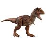 Mattel Jurassic World Epic Attack Carnotauro Divoratore, specie esclusiva Fallen Kingdom con luci, suoni e 2 punti danno, giocattolo per bambini, 4+ anni,