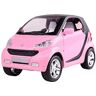 ARCADORA 1:32 per Smart Fortwo Diecast Model Car Pullback Veicolo Giocattoli Collezione Giocattoli, Regalo per Bambini, con Suono e Luce(Rosa)