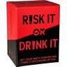 RISK IT OR DRINK IT Divertente gioco da bere per feste: 150 esilaranti e domande rischiose per adulti giochi serali Carte per adulti per feste pre-partite, college o addio al nubilato