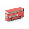 Siku , Autobus turistico a due piani, Metallo e Plastica, Rosso, Auto giocattolo per bambini