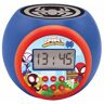 Lexibook , Spidey e i Suoi Fantastici Amici, proiettore con Funzione Snooze e Sveglia, Luce Notturna con Timer, Schermo LCD, Funzionamento a Batteria, Colore Blu,