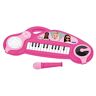 Lexibook Barbie Pianoforte elettronico per bambini con effetti luminosi, microfono, batteria, altoparlante incorporato, brani dimostrativi, lettore DJ, rosa,