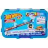 Hot Wheels Track Builder Set Sfide Tema Ghiaccio, include 1 veicolo  in scala 1:64 e 10 pezzi di pista, trasportabile e collegabile con altre piste, giocattolo per bambini, 4+ anni,