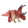 Mattel Jurassic World Ruggito Selvaggio, Diabloceratopo, dinosauro con suoni e mossa d'attacco, dimensioni medie, snodato, con gioco digitale​​, Giocattolo per Bambini 4+ Anni,